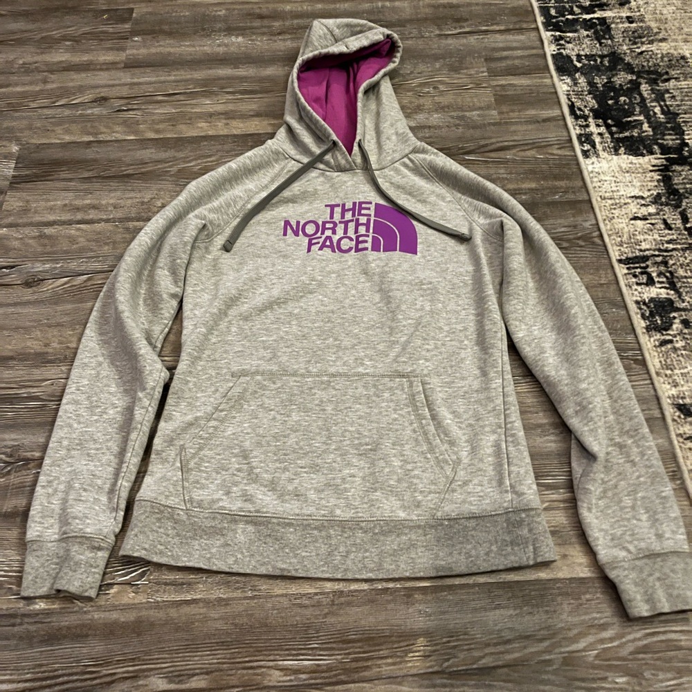 The North Face Pink and Gray Hoodie, M